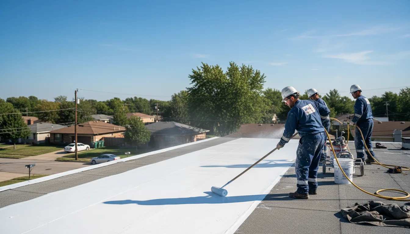 Commercial roof coating in Asbury, IA near me